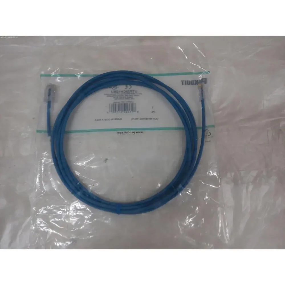 Cat 5e 28 AWG UTP Copper Patch Cord, 10 ft, Blue Lot 24 Pcs